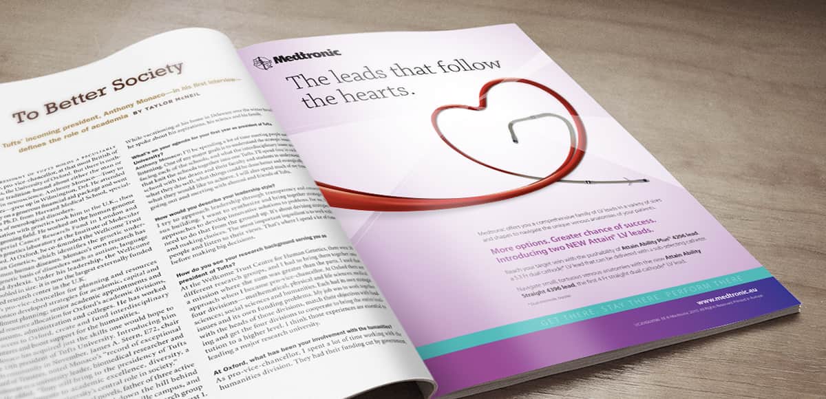 Medtronic global campaign — pacemaker lead advertisements